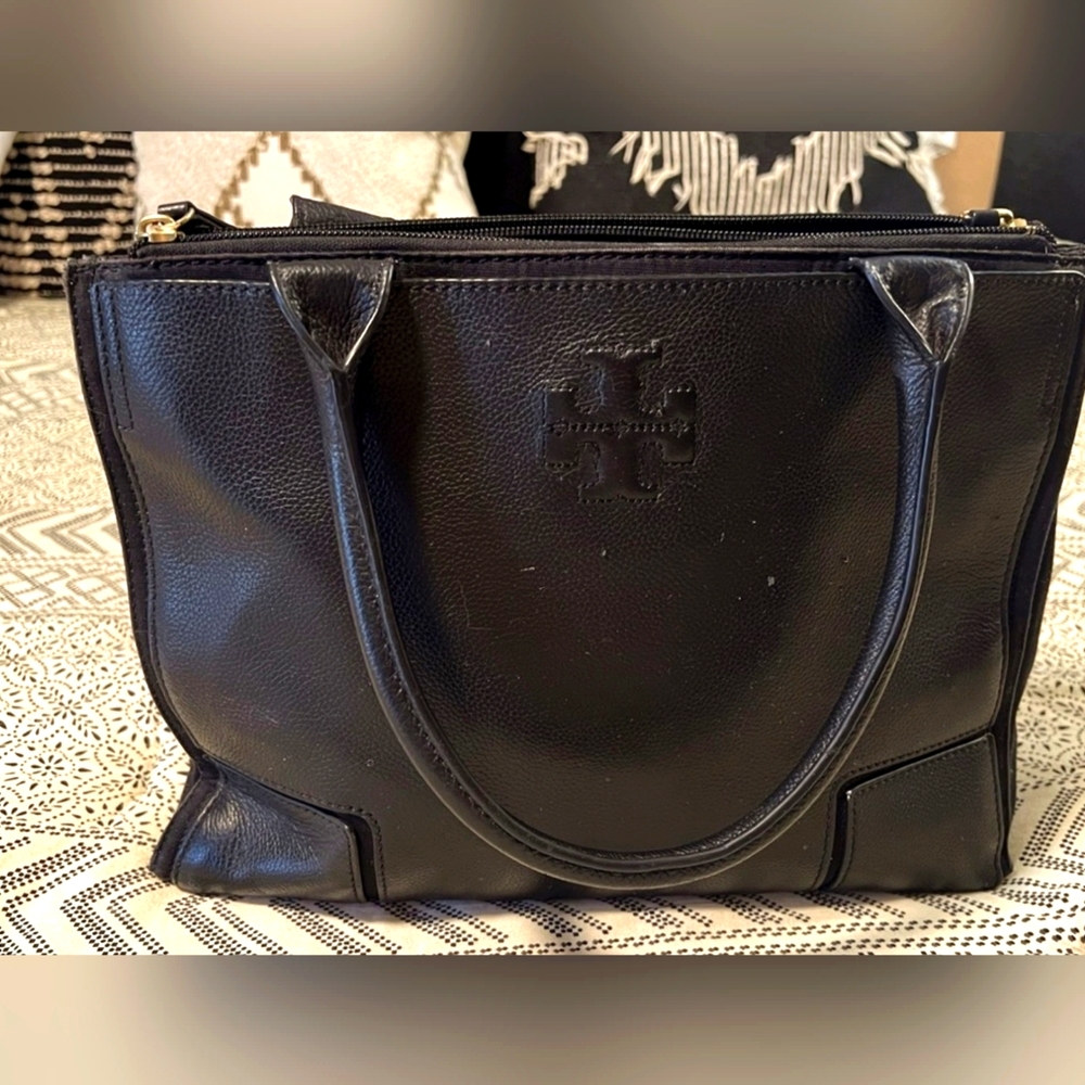 tory burch leather tote bag